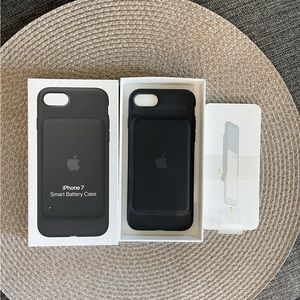 iPhone 7 Smart Battery Case with free Tempered Glass screen protector